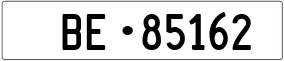 Trailer License Plate